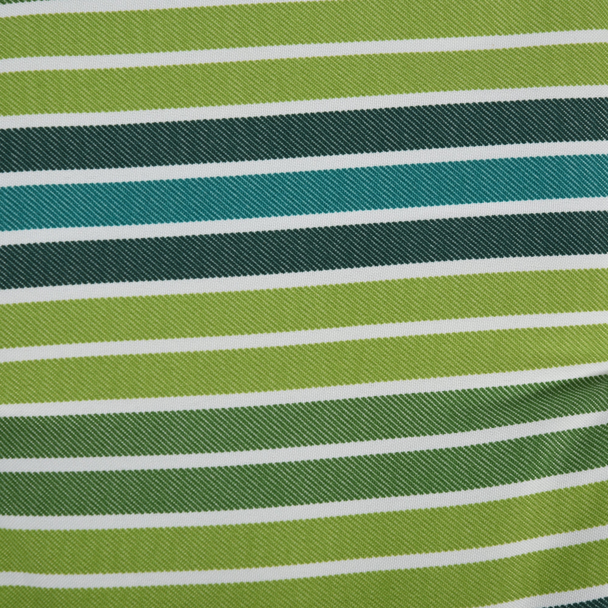 Outsunny Rattan Furniture Cushion Pad Set, Polyester Green Stripes Seat Cushions for Patio Conversation Set, Set of 2.