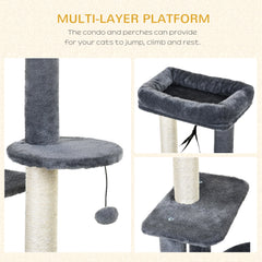 PawHut Cat Tree 100cm, Multi