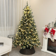 Kozy - 7ft LED Pre-Lit Artificial Christmas Tree, with Base