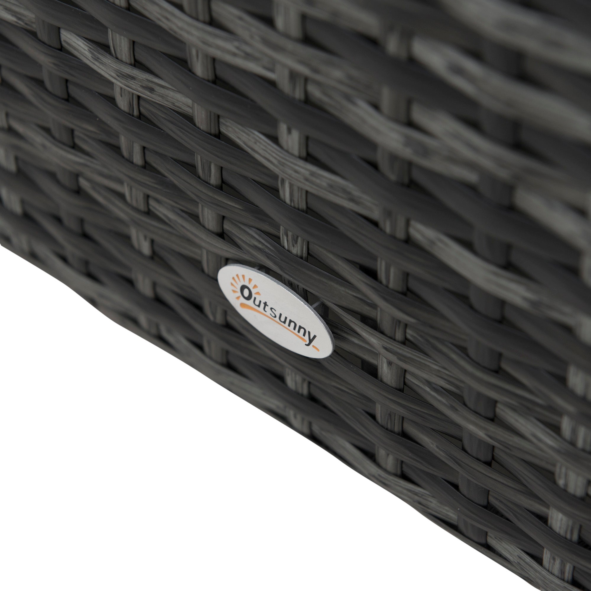 Kozy 4 Pieces Wicker Steel Rattan Sofa Set Garden Chair Seat Furniture Patio Grey