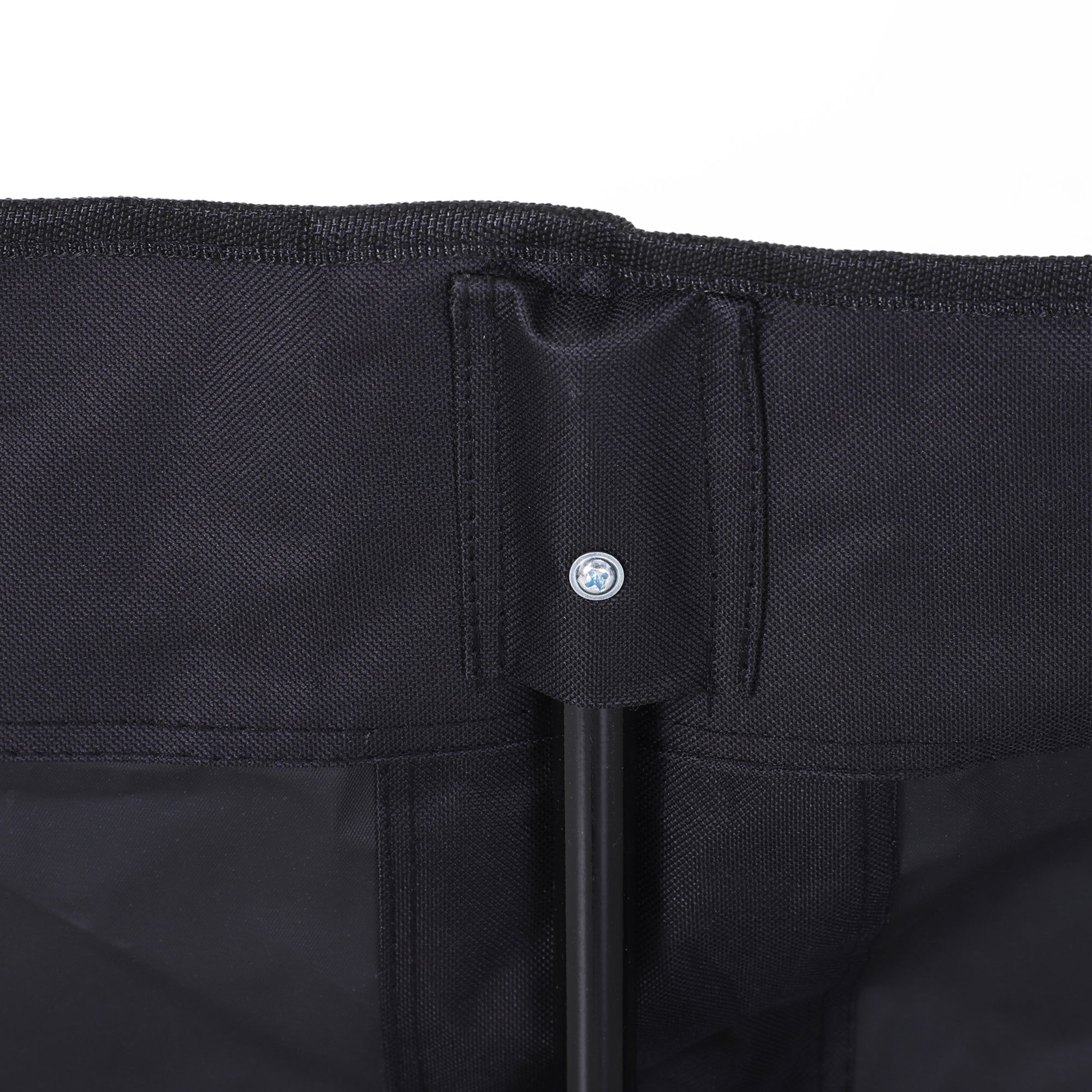 Kozy 6 Seat Folding Sports Bench Portable Sports Team Bench Spectator Chair with Cooler Bag and Carrying Bag for Outdoor Picnic Camping - Black