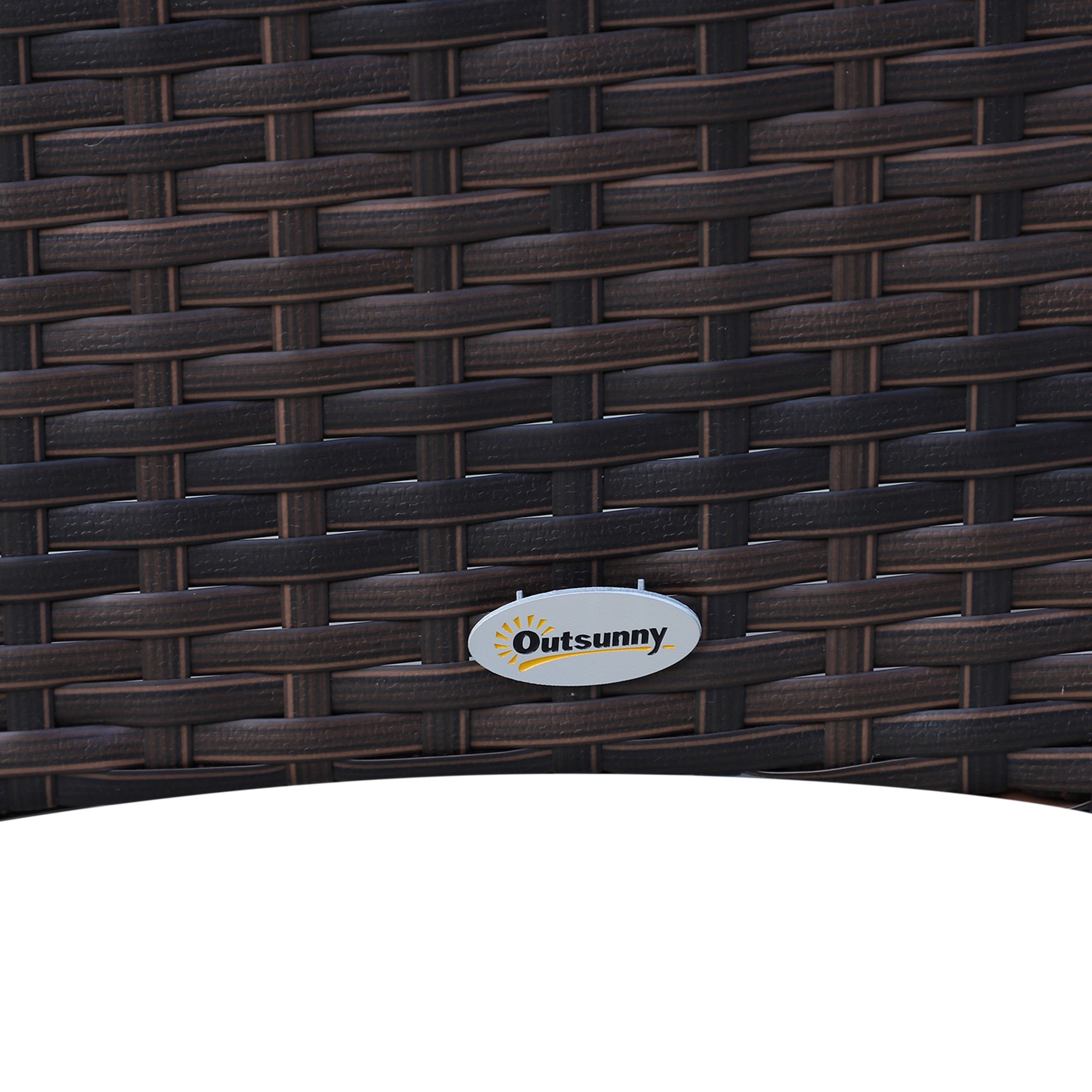 Kozy 6 Seater Rattan Dining Set with Cushions, Rattan Garden Furniture Set with 6 Armchairs, Rectangular Glass Top Table, Outdoor Dining Table and Chairs, Brown