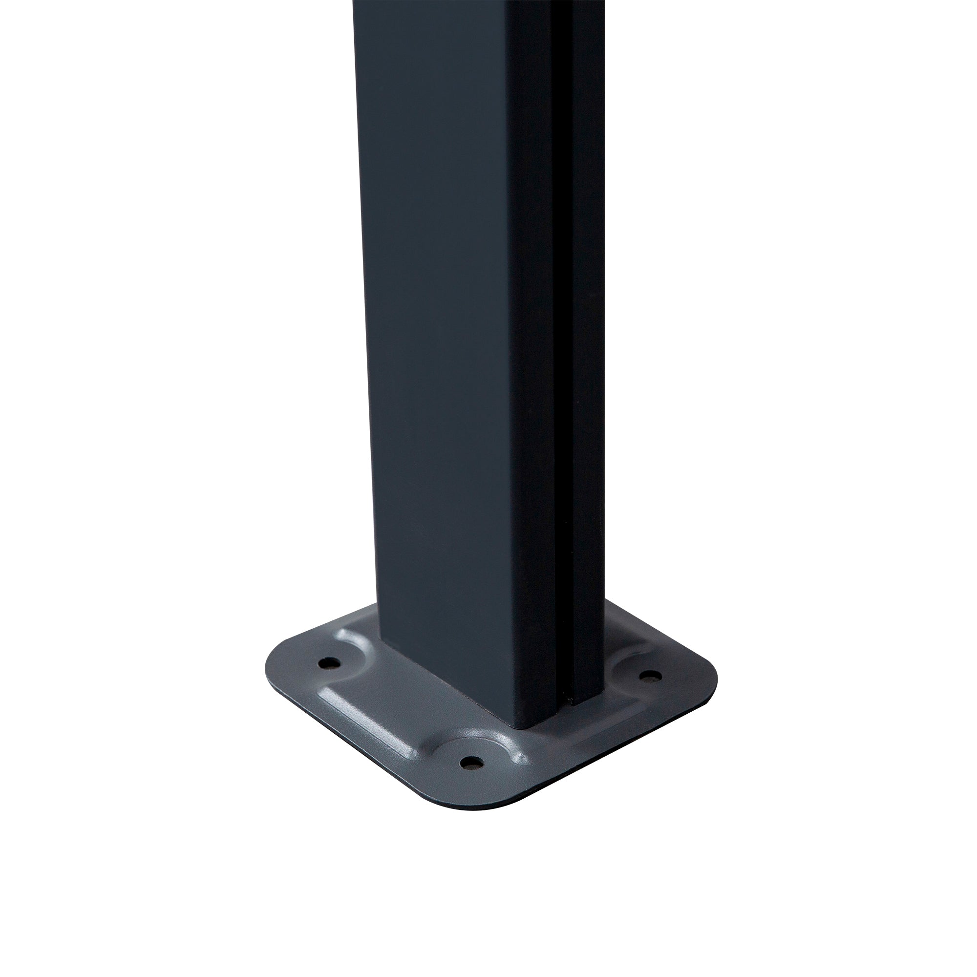 Kozy 4.35 x 3m Outdoor Patio Gazebo Pergola, Retractable Pergola Canopy Aluminum Post & PC Roof,  Grey