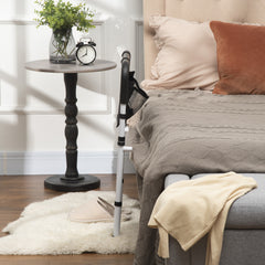 Kozy Safety Bed Rail, Height Adjustable Bed Assist Rail with Storage Pocket, Grab Bar for Disabled and Senior, White