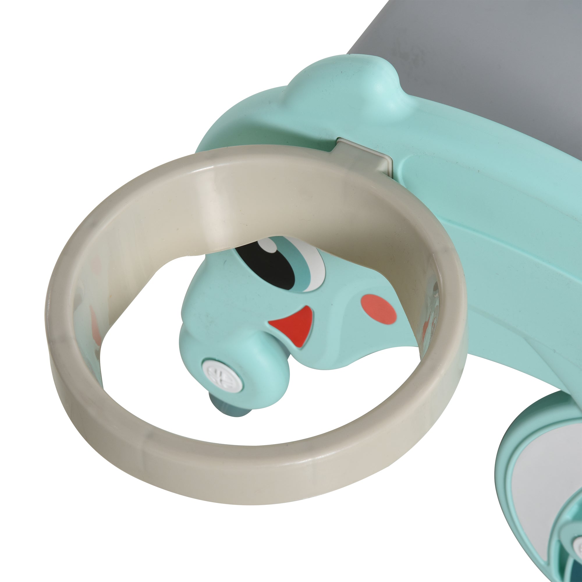 Kozy 3-in-1 Baby Rocking Horse Portable Slide Basketball Hoop Equipment Indoor Outdoor Playground Toy, Age 18-36 Months, Green