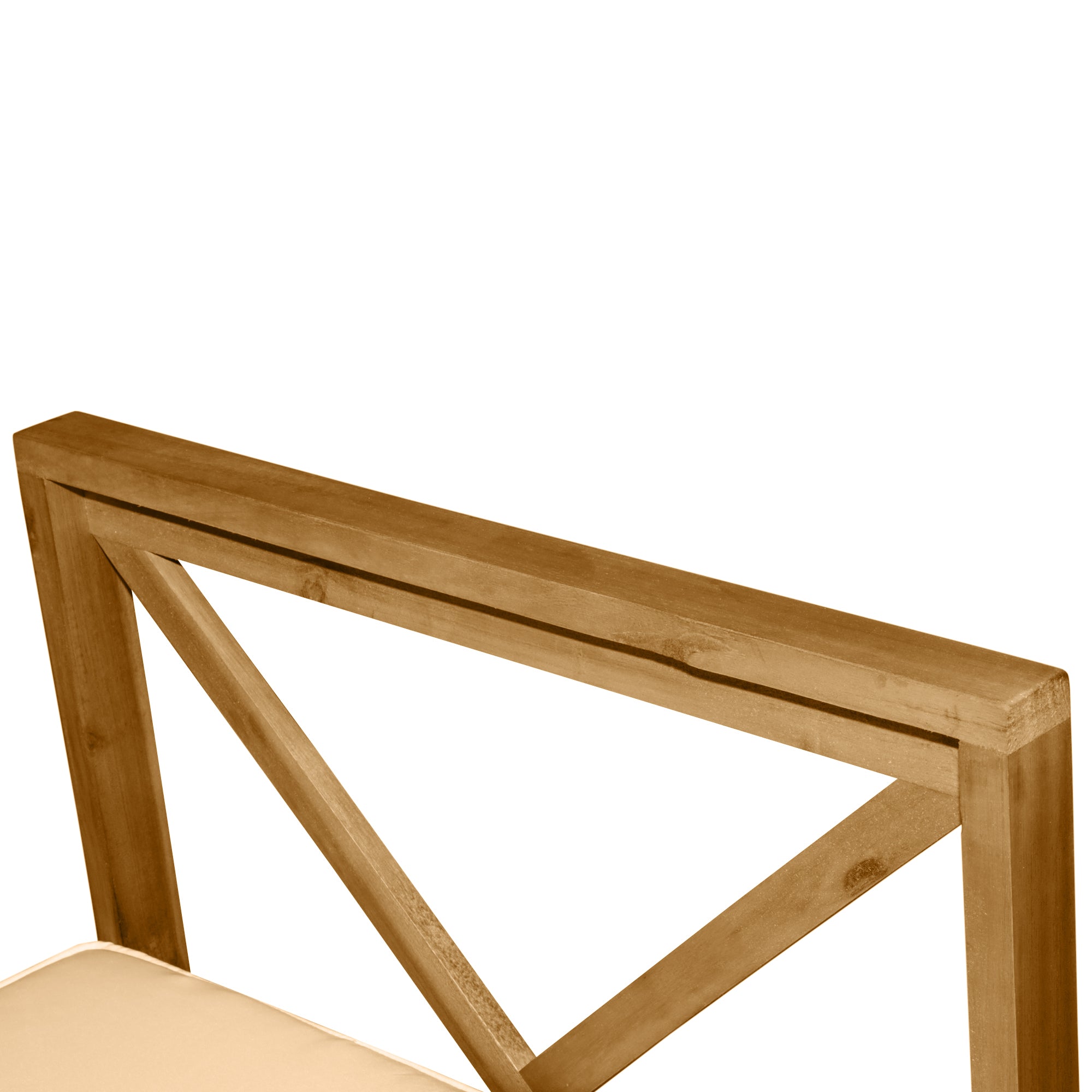 Kozy 6 PCS Elegant Wood Frame Outdoor Patio Dining Set w/ Cushions Coffee Table Garden Furniture Sofa Comfort Balcony Patio Cream White