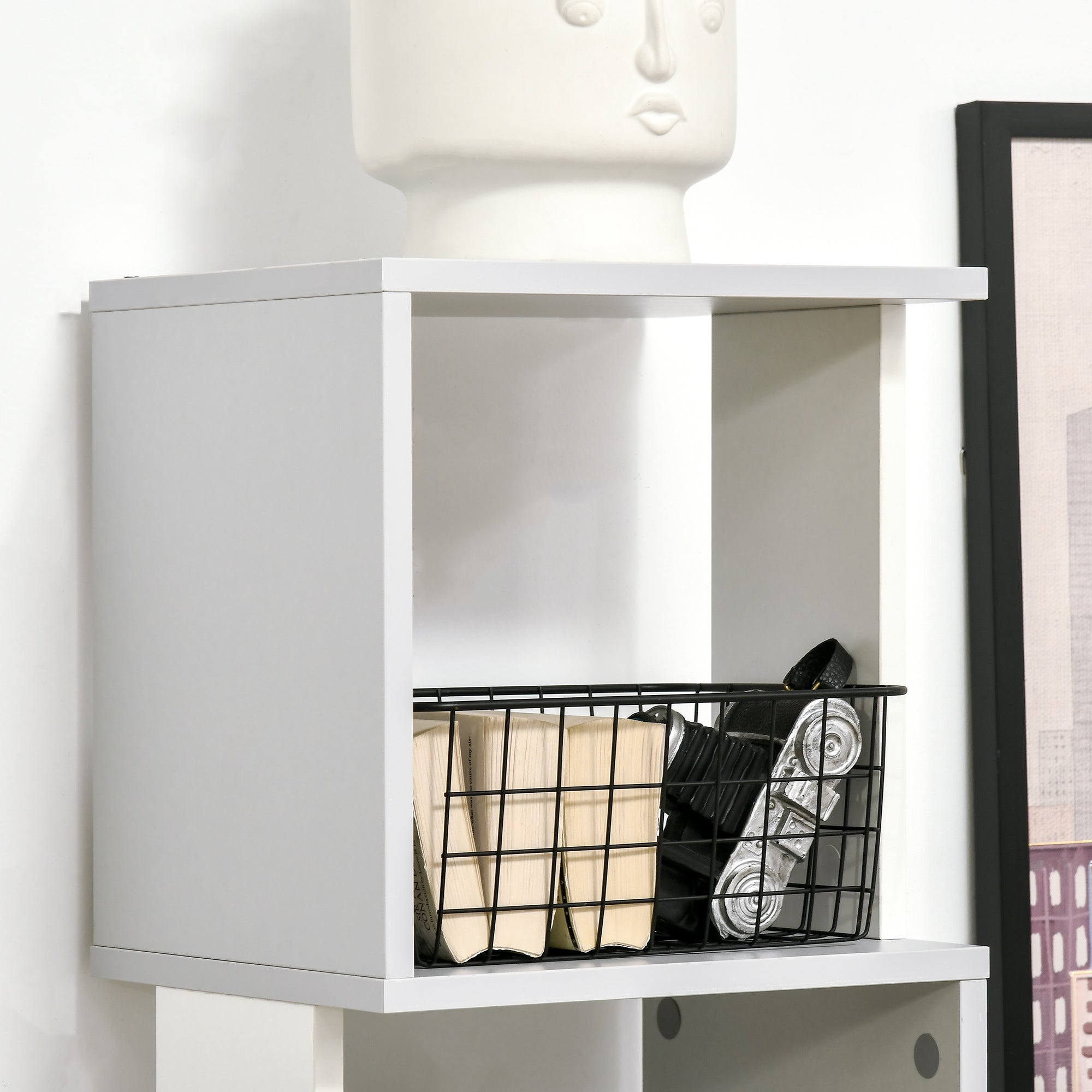 HOMCOM Modern 5-Tier Bookshelf, Freestanding Bookcase Storage Shelving for Living Room Home Office Study, Light Grey | Aosom UK