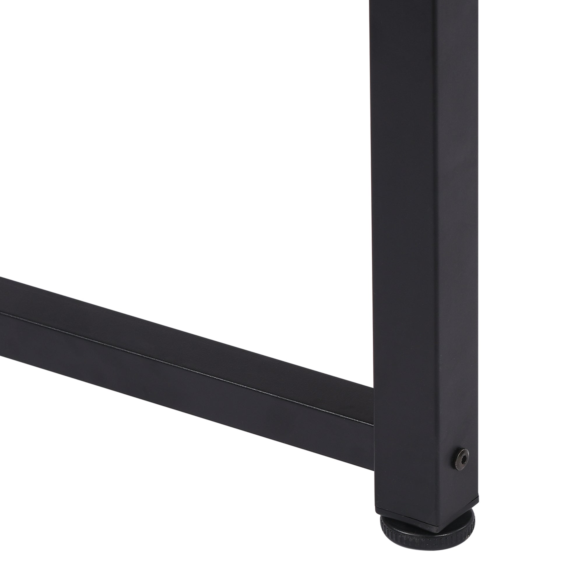 Kozy Computer Desk, Writing Table, 120 x 60 x 76cm Workstation for Home Office, Study with Metal Frame, Simple Assembly, Black