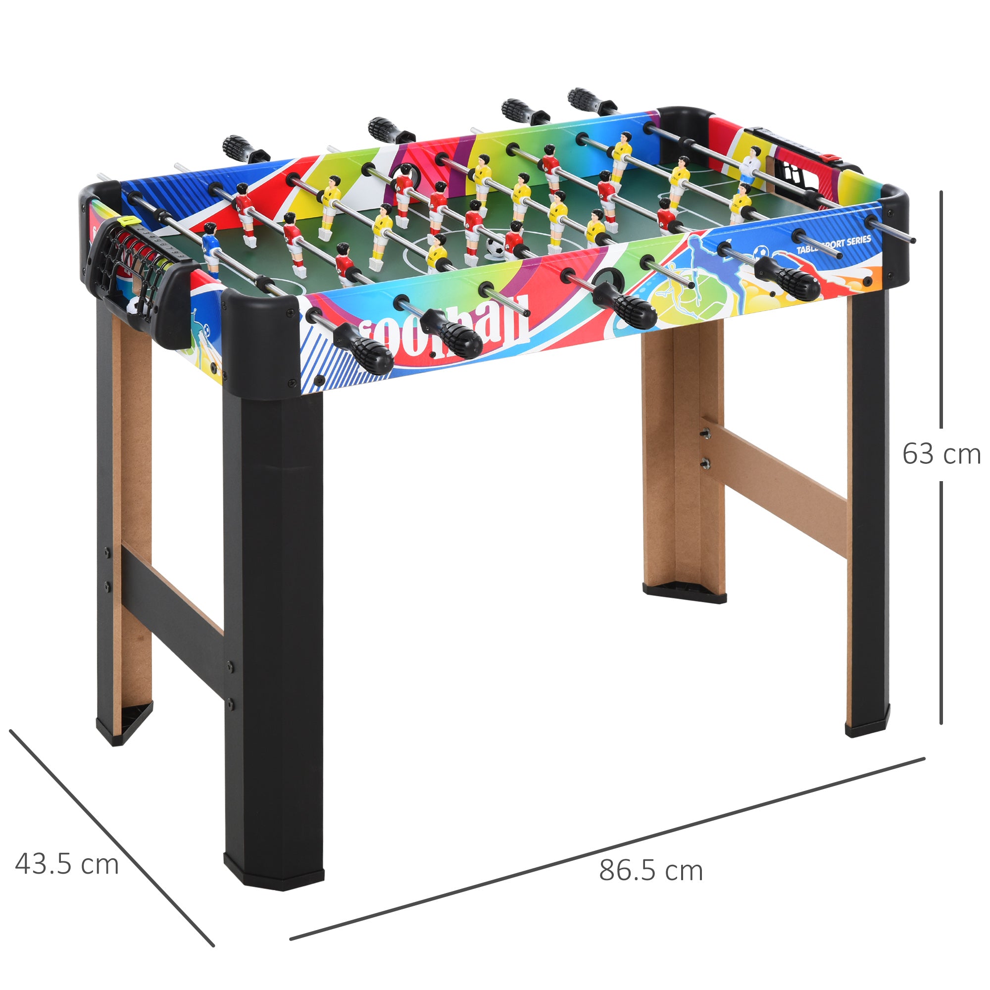Kozy 2.8FT Football Foosball Gaming Table Soccer For Kids Indoor Play Fun Sports Game