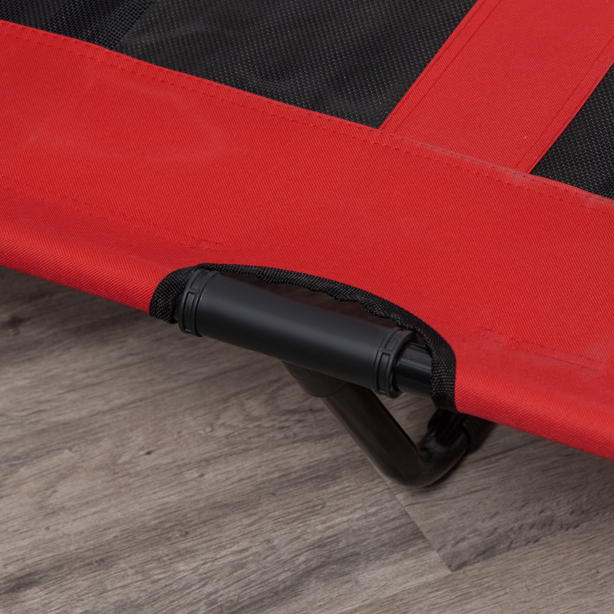 Kozy Raised Dog Bed Cooling Elevated Pet Cot with Breathable Mesh for Indoor Outdoor Use Red, XX Large, 122 x 92 x 23cm