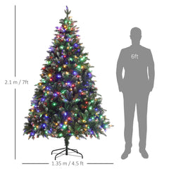 Kozy - 7ft LED Pre-Lit Artificial Christmas Tree, with Base
