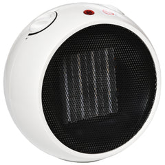 Kozy 1500W Small Space Heater, Ceramic Electric Plug in Fan Heater with 3 Heat Setting, Adjustable Temperature, Tip-Over, Overheating Protection, Low Energy, White