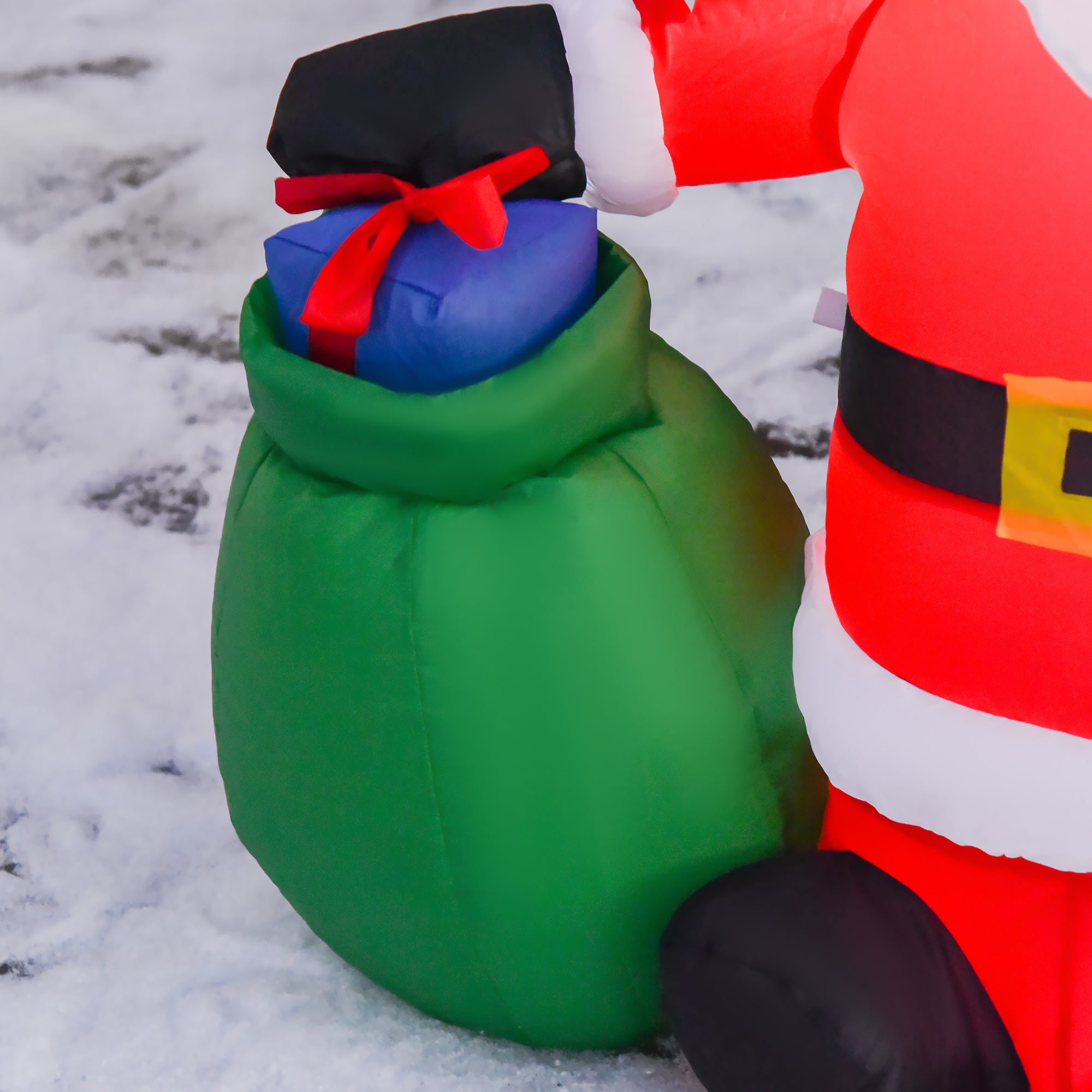 HOMCOM Inflatable Blow up Christmas Santa Claus 120cm LED Lighted Yard