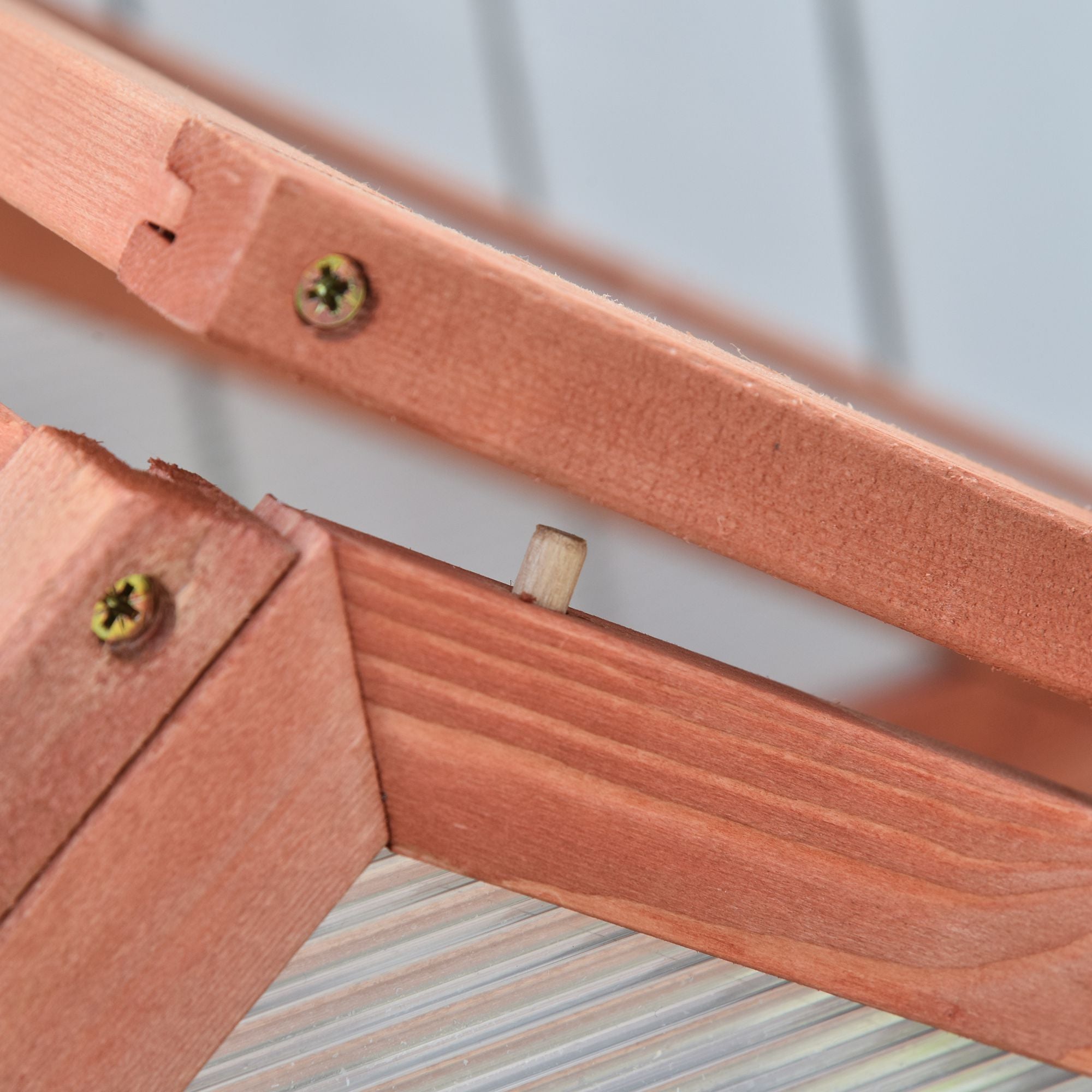 Kozy Garden Cold Frame Polycarbonate Greenhouse with Adjustable Shelves, Double Doors, Openable Top Covers, Grow House for Flower Vegetable Plants, 80 x 47 x 138cm, Orange