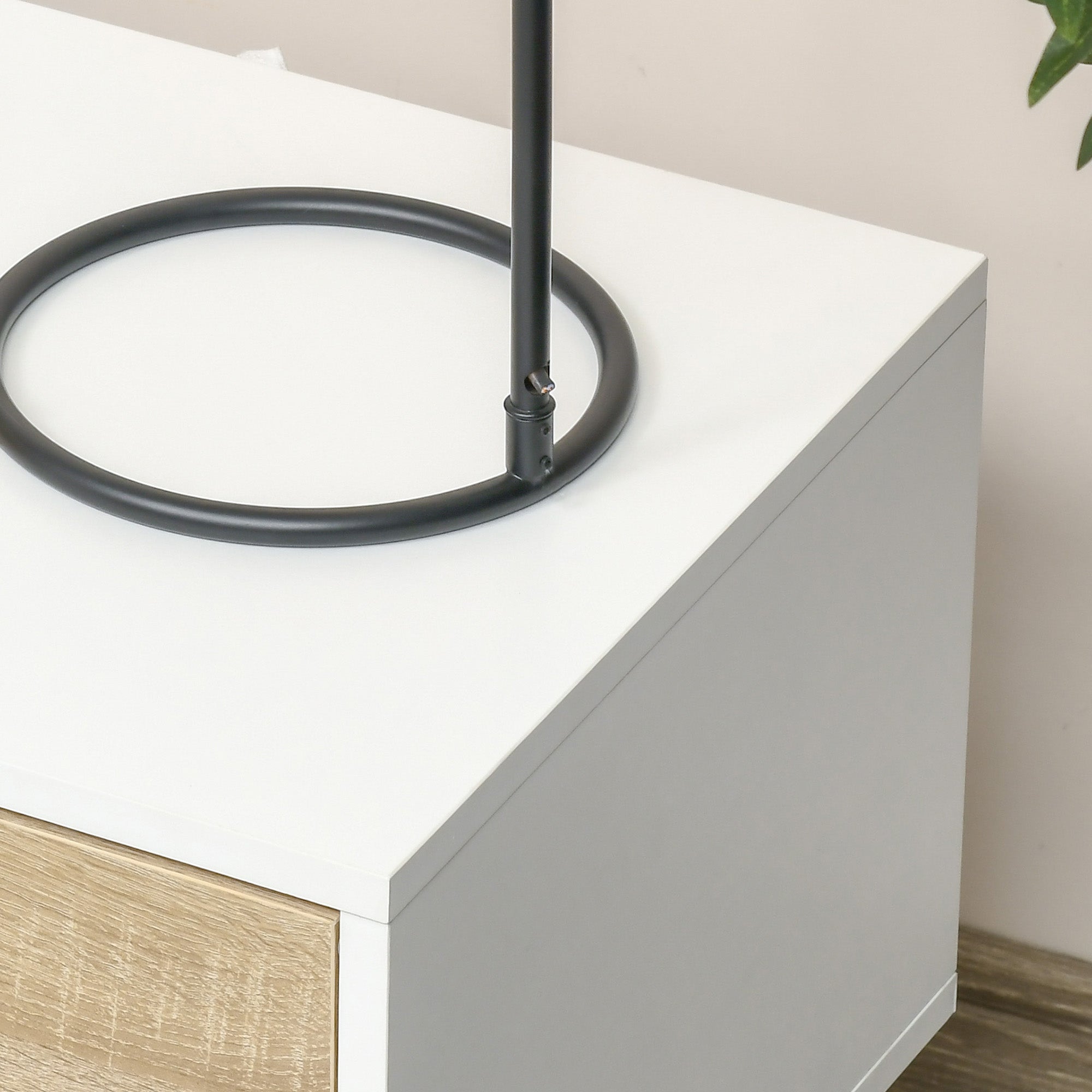 Kozy Set of 2 Bedside Table with Drawer and Shelf