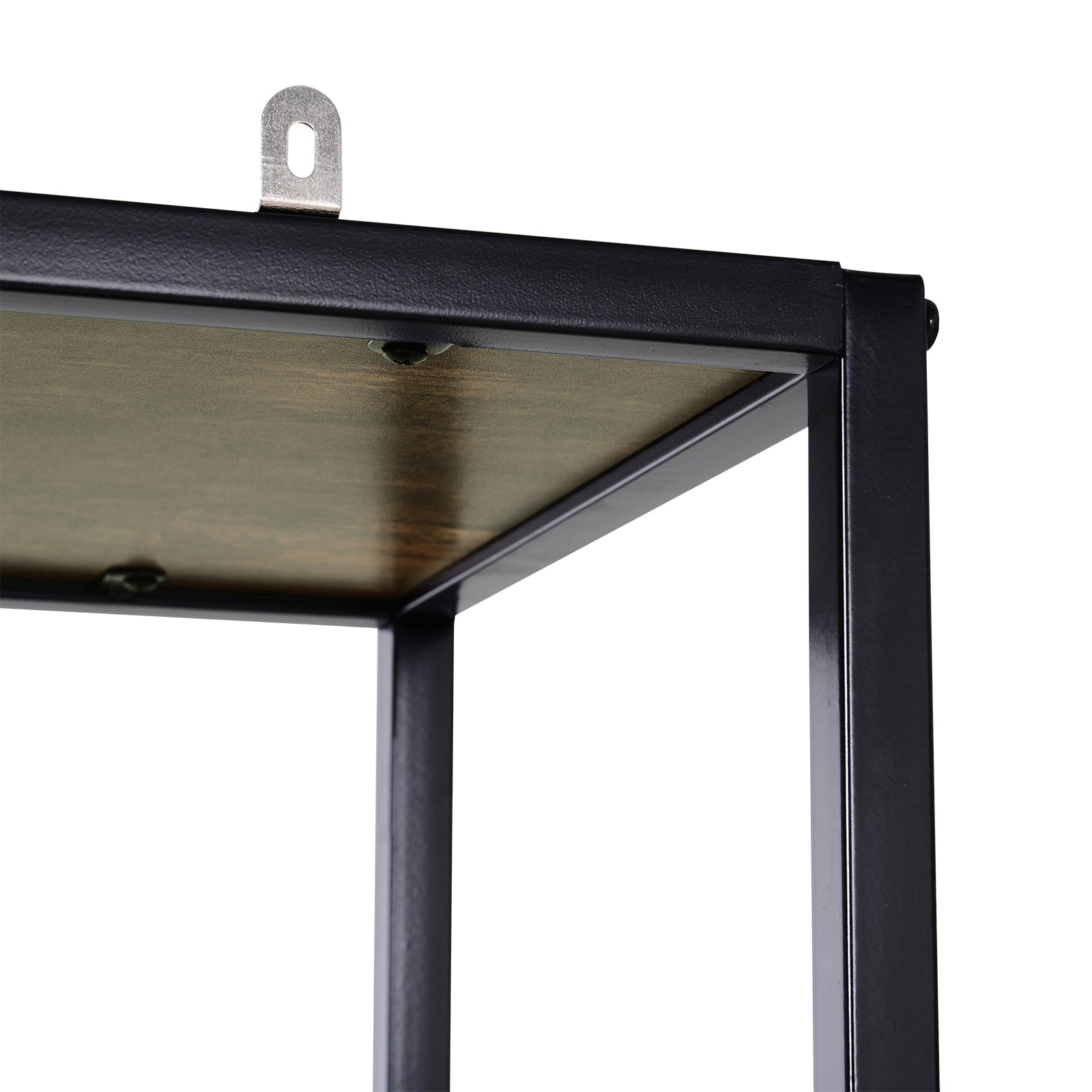 Kozy 6 Tier Bookcase, Industrial Tall Shelf Unit with Steel Frame for Home Office, Study, Living Room, Hallway, 82 x 33.5 x 175 cm, Rustic Brown and Black