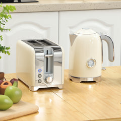 Kozy - Retro Toaster and Kettle Set - Cream
