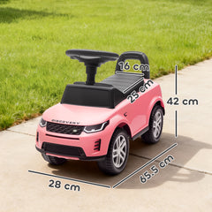 Kozy Land Rover Licensed Toddler Ride on Car with Horn, Engine Sounds, Under-Seat Storage, for 18-36 Months, Pink