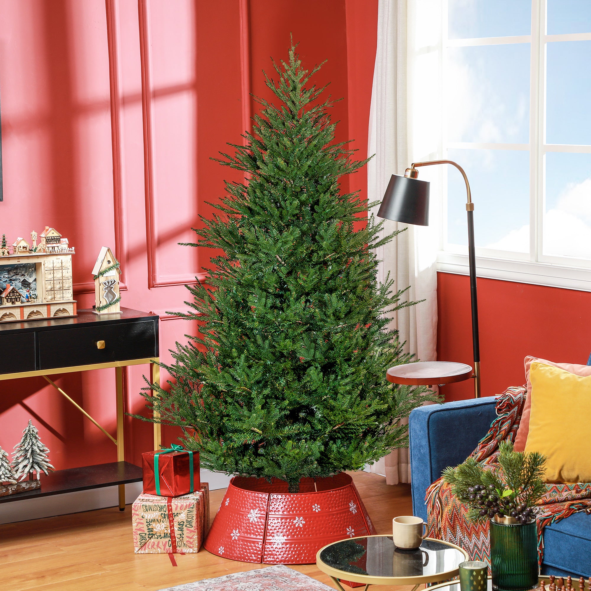 Kozy - 5ft Bushy and Bare Artificial Christmas Tree - Green