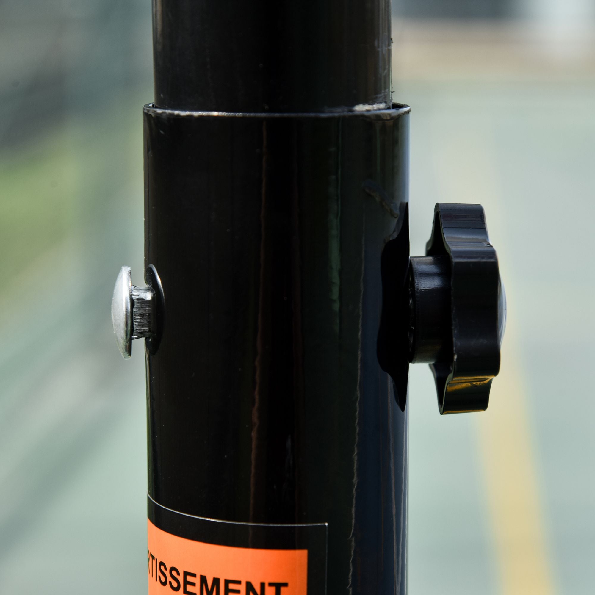 Kozy Portable Basketball Stand 175-215cm Adjustable Height Sturdy Rim Hoop w/ Large Wheels Stable Base Net Free Standing