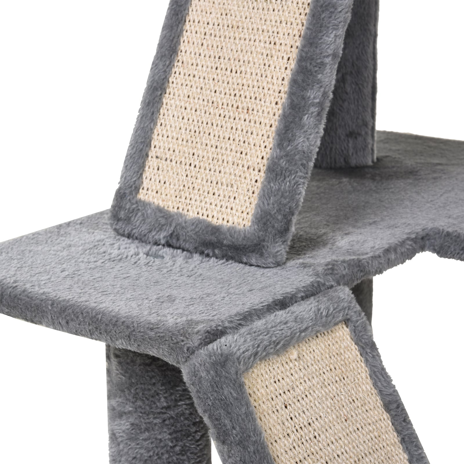 PawHut Cat Tree Tower, 51" Activity Centre with Condo, Scratching Posts, Ladders, Toys, Ideal for Climbing, Relaxing & Playing