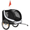 PawHut Durable Pet Bike Trailer, Steel Carrier for Dogs, Water