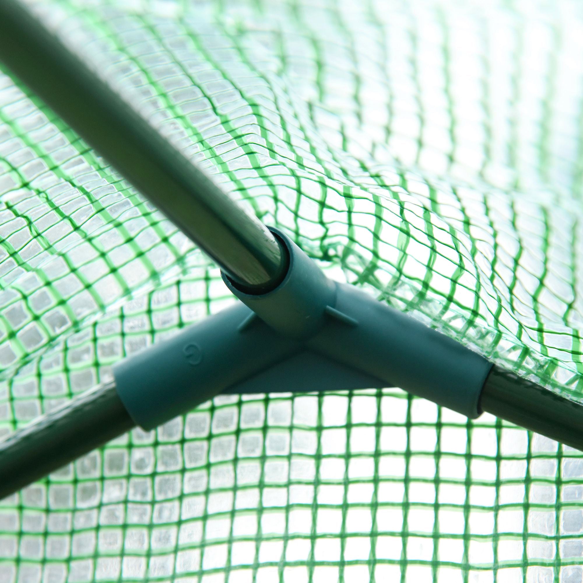 Kozy Walk In Tomato Greenhouse Garden Outdoor Mini Greenhouse Flower Planter Steel Frame with Zipped Door & Window, PE Cover, 180 x 100 x 168CM, Green