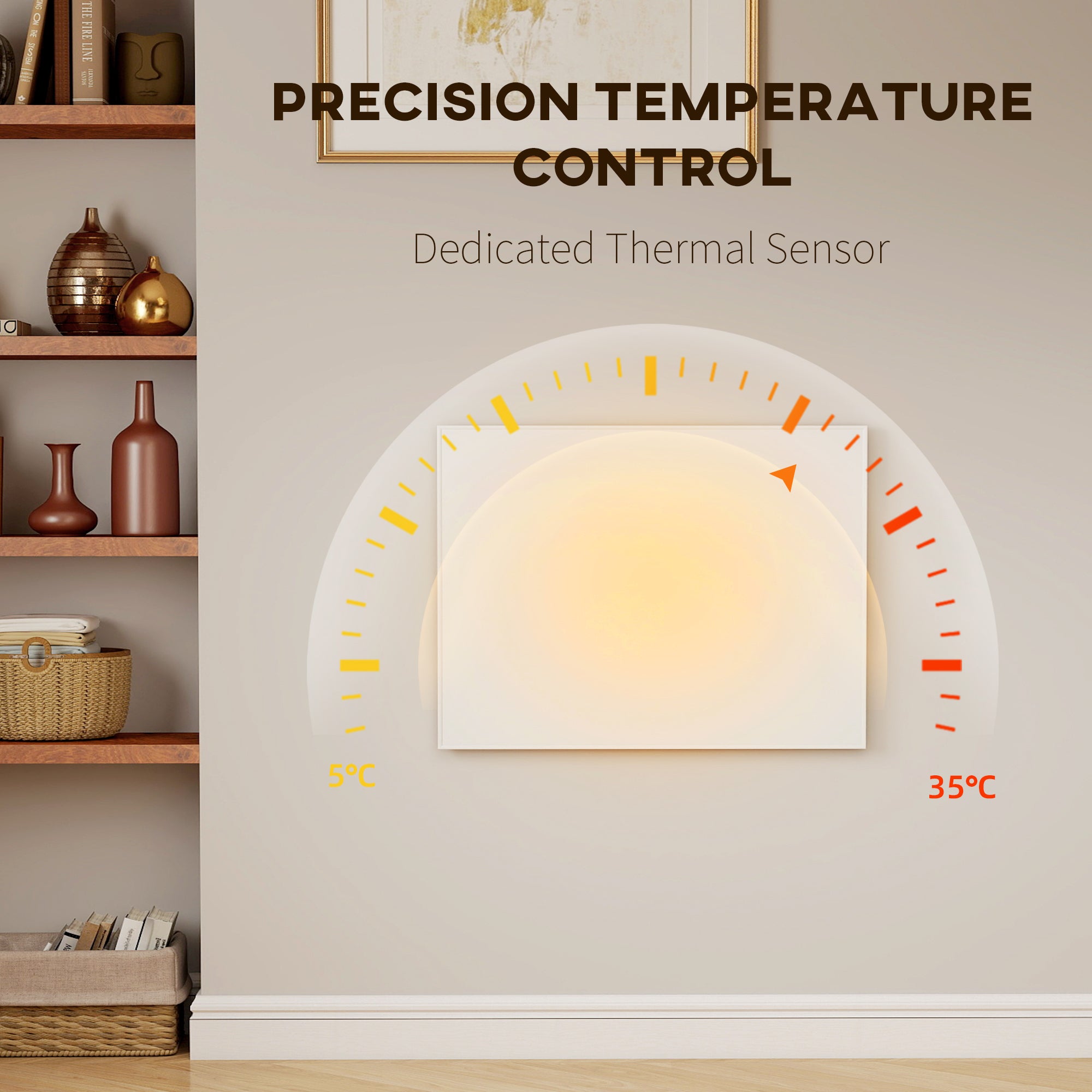 Kozy Wifi Smart Electric Heater, Far Infrared, Wall Mounted - 170W