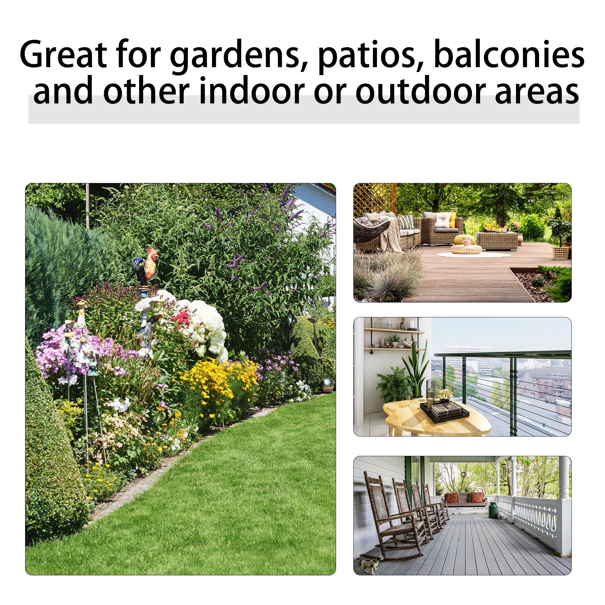 Kozy Three-Piece Rocking Chair Garden Bistro Set - Beige