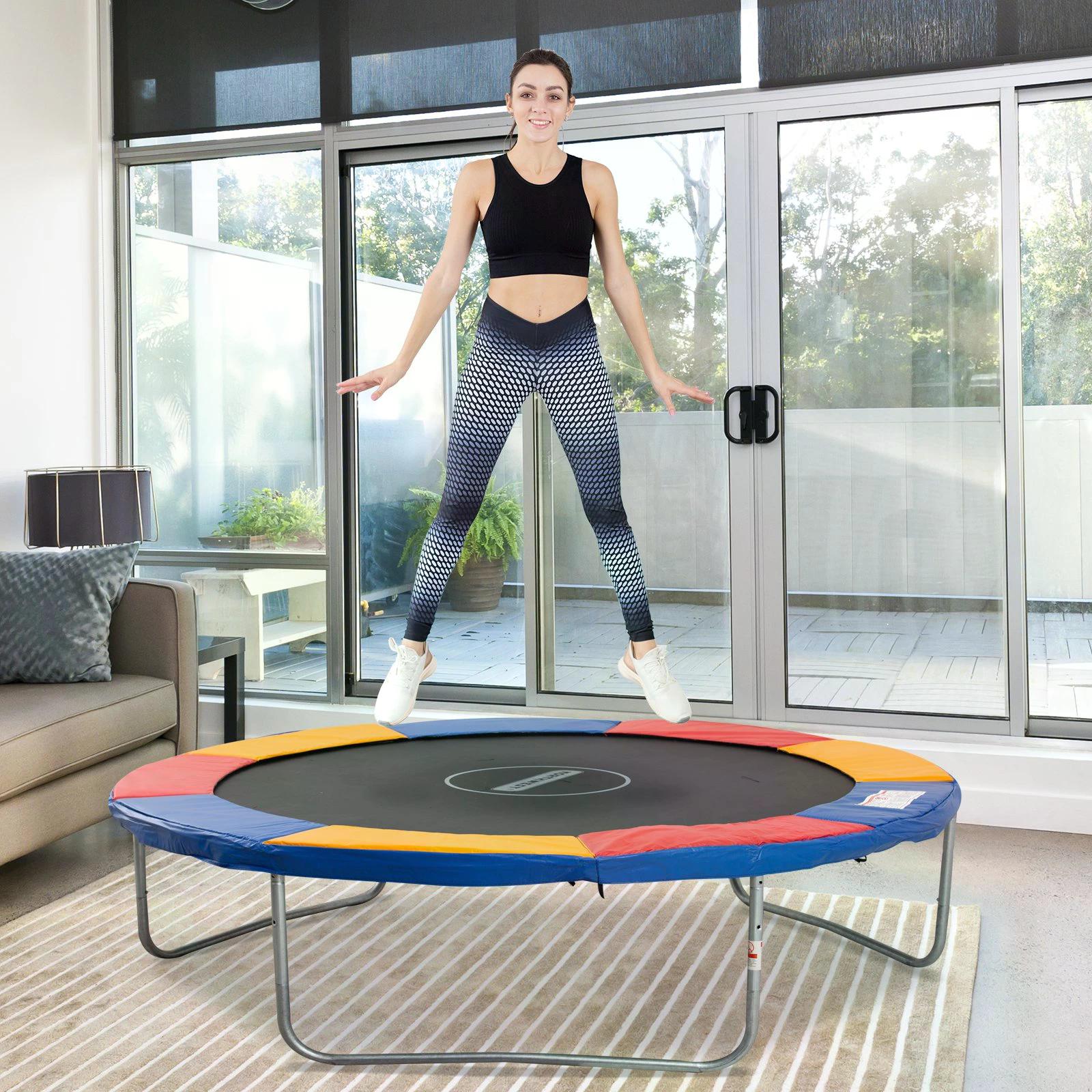 HOMCOM 10ft Trampoline Safety Pad, Multicolour, Thick Foam Padding, UV