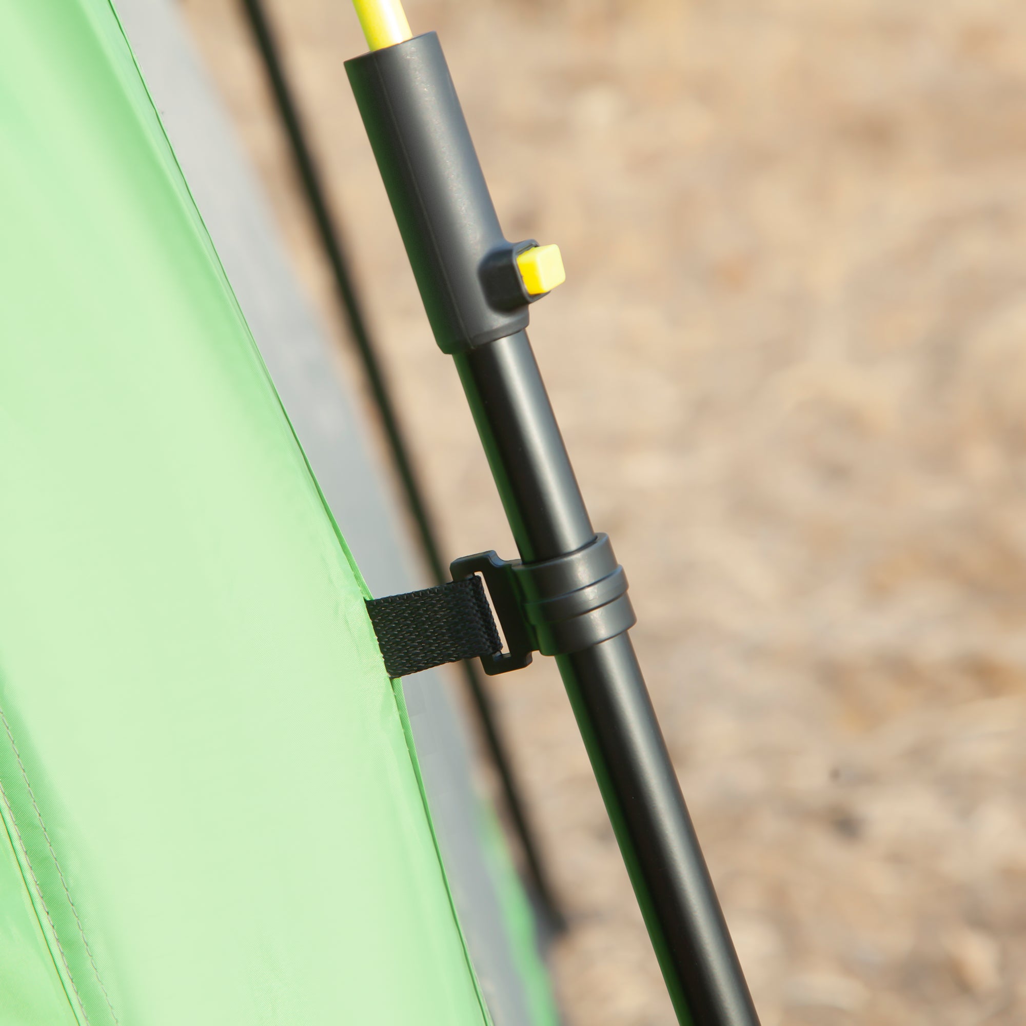 Kozy 6 Person Pop Up Camping Tent, 2-Tier Design Backpacking Tent with 4 Windows 2 Doors Portable Carry Bag for Fishing Hiking, Green