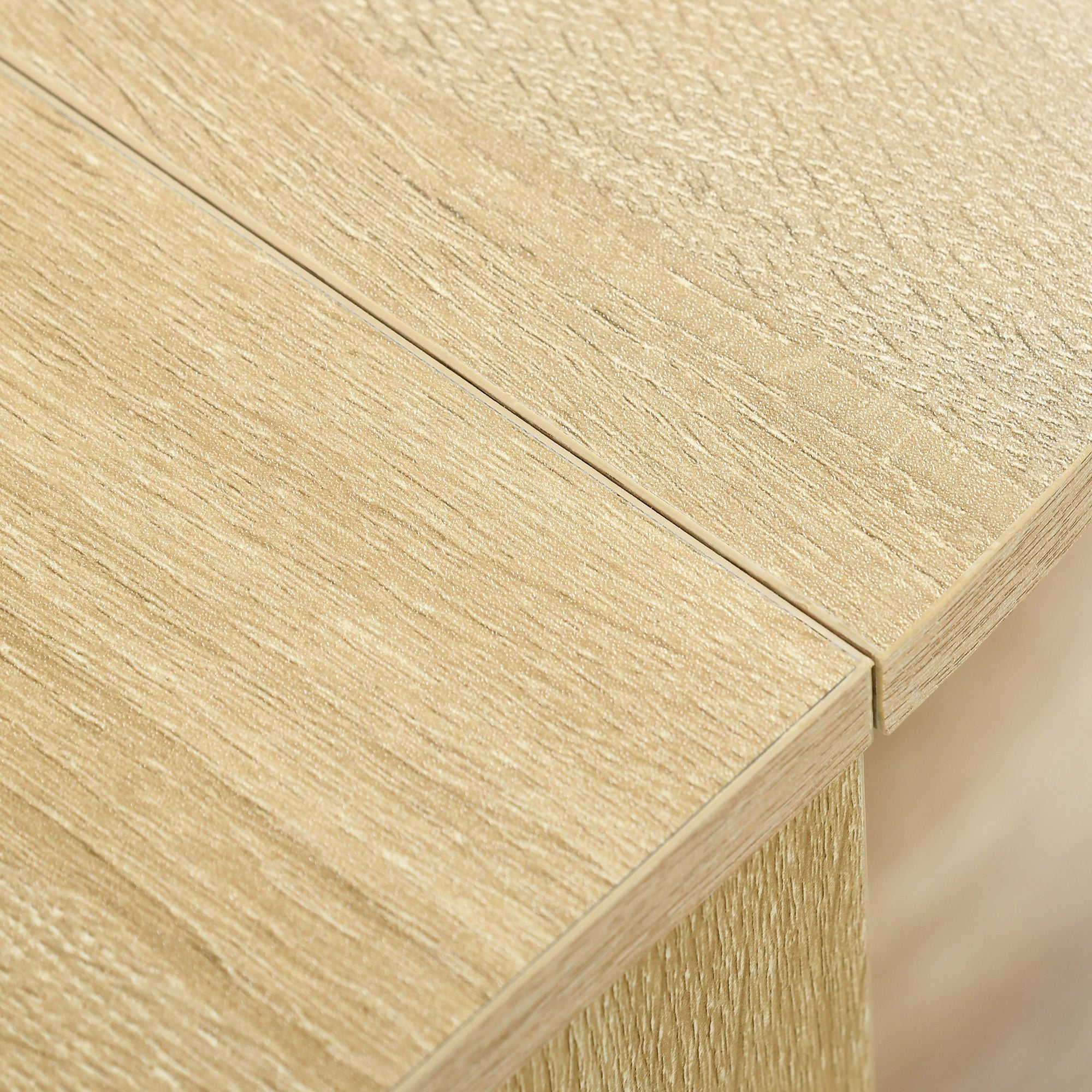 Kozy Space-saving Drop Leaf Table, Folding Dining Table for Small Space, Kitchen, Dining Room, Oak