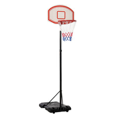 Kozy Portable Basketball Stand 175-215cm Adjustable Height Sturdy Rim Hoop w/ Large Wheels Stable Base Net Free Standing