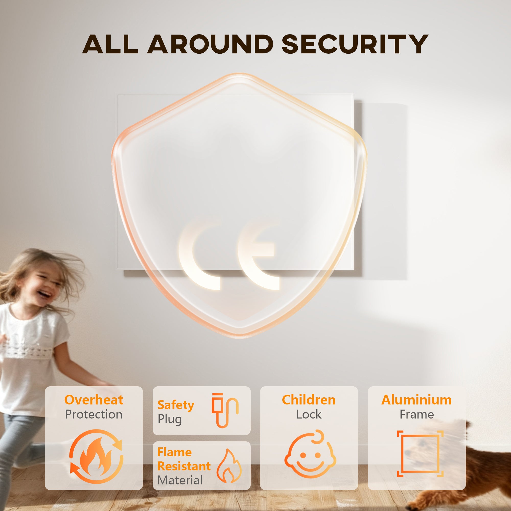 Kozy Wifi Smart Electric Heater, Far Infrared, Wall Mounted - 170W