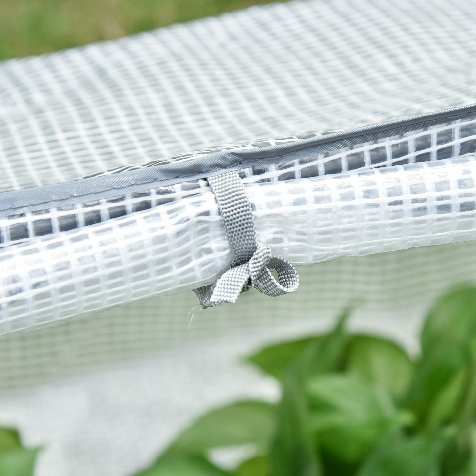 Kozy Mini Greenhouse Portable Flower Planter Tomato Vegetable House for Garden Backyard with Zipper 120 x 60 x 60 cm, White