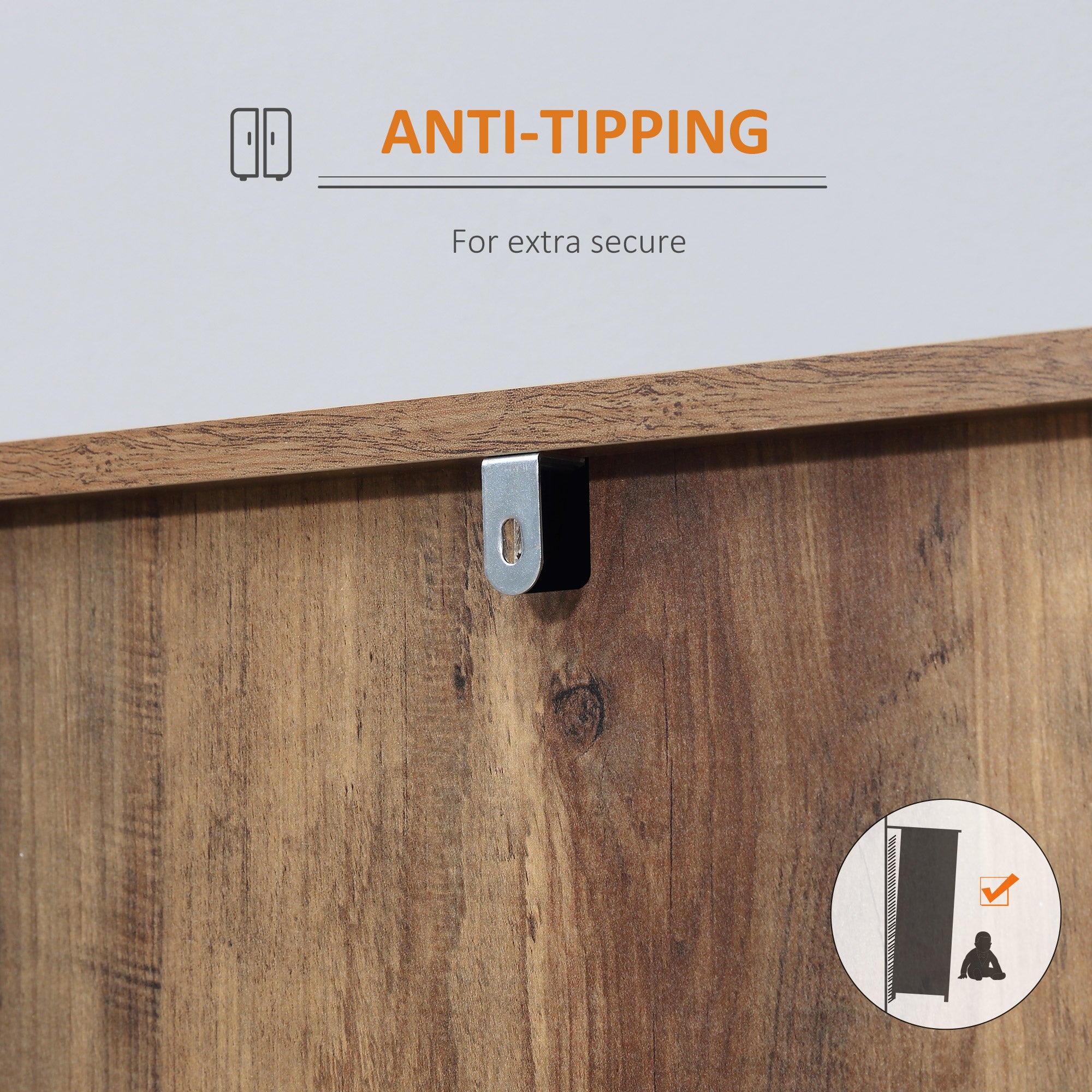 Kozy Modern Mango Wood-Effect Sideboard