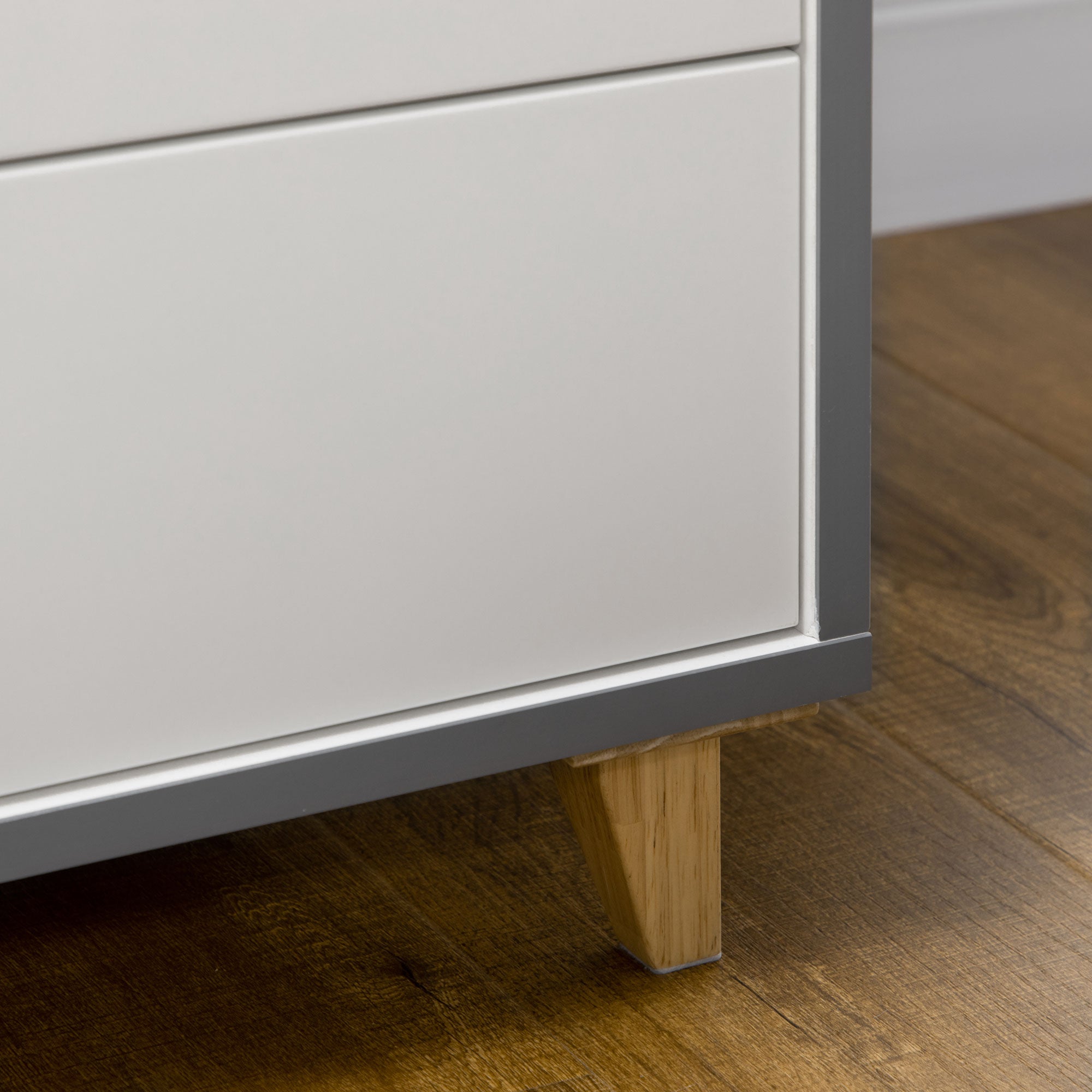 Kozy Wardrobe with 2 Doors, 2 Drawers, Hanging Rail, Shelves for Bedroom Clothes Storage Organiser, 89x50x185cm, White