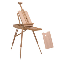 Kozy Wooden Art Easel Tripod Sketch Artist Painters Craft Portable Folding Drawing Board Lightweight - Natural Wood