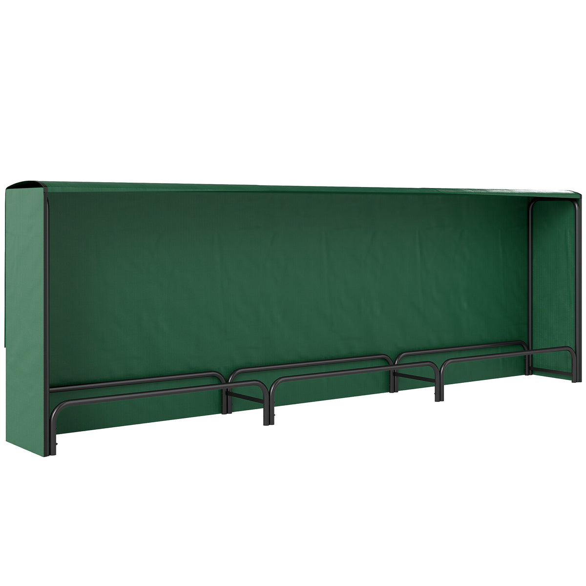 Kozy - Firewood Rack with Waterproof Cover, Heavy Duty Metal Log Store Indoors, Log Storage Holder for Outdoor Indoor Fireplace, 300 x 36 x 99 cm, Dark Green