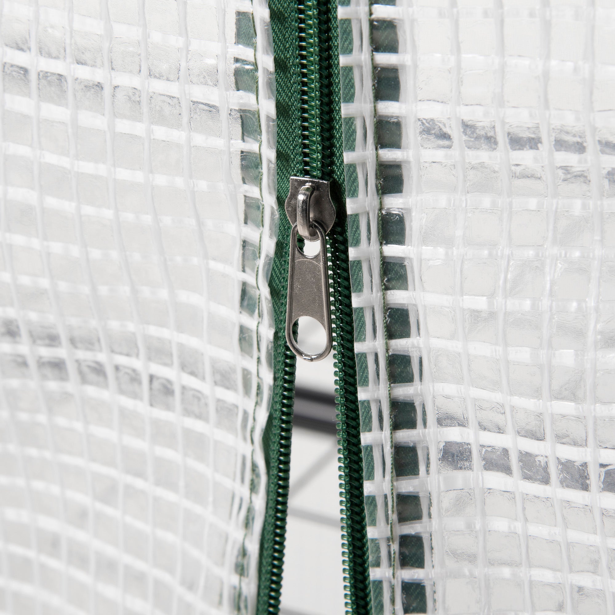 Kozy 4 Tier Mini Greenhouse, Portable Compact Green House with Steel Frame, PE Cover, Roll-up Door, 70 x 50 x 160 cm, White