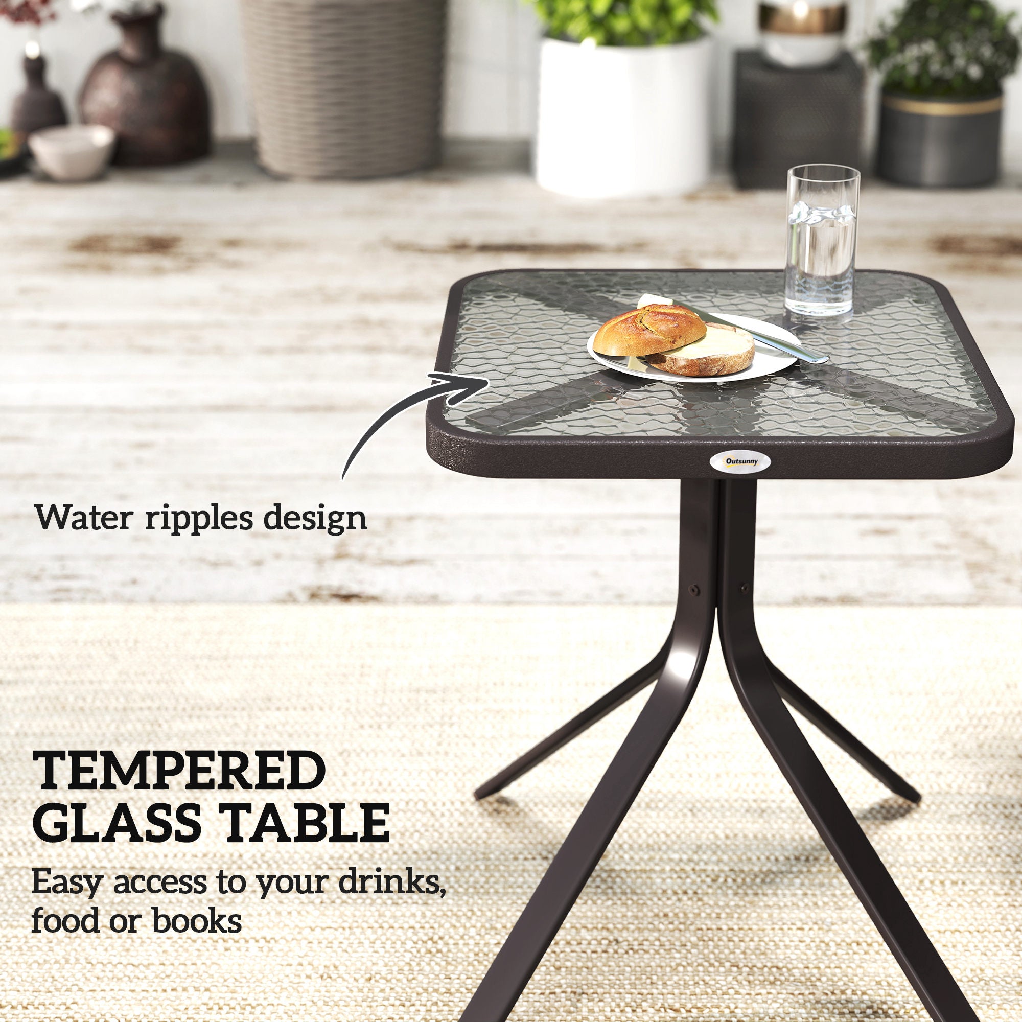 Kozy Glider Rocking Chair & Table Set 2 Single Seaters Rocker Garden Swing Chair Patio Furniture Bistro Set Grey