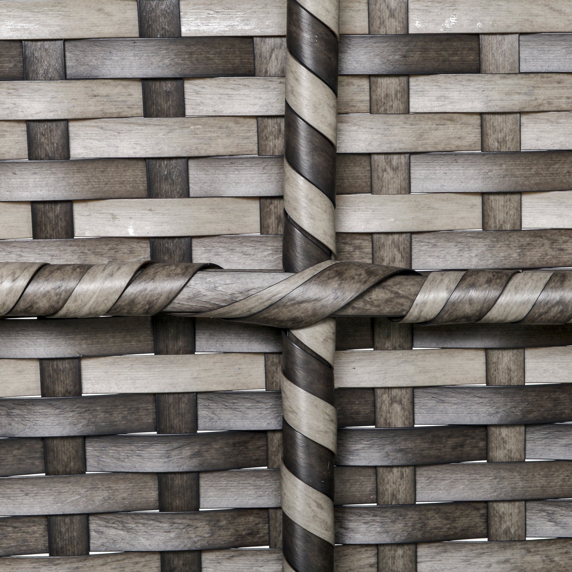 Kozy Armless Rattan Garden Chair, Outdoor Rattan Chair with Cushions, PE Wicker Garden Furniture with Steel Frame, Adjustable Footpads for Garden, Terrace, Deep Grey