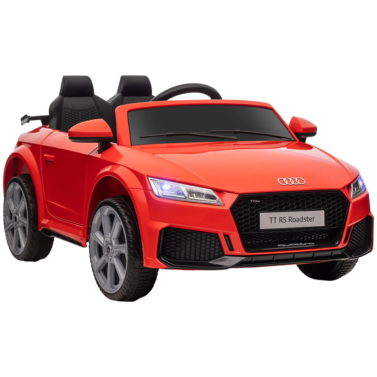 Kozy Kids Licensed Audi TT Ride-On Car 12V Battery w/ Remote Suspension Headlights and MP3 Player 3km/h Red