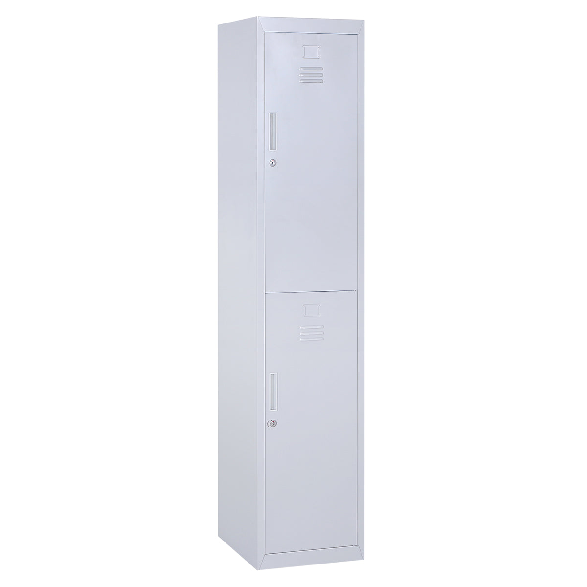 Kozy Locker Cabinet Storage Cold Rolled Steel w/ Shelves Vertical Cupboard Grey 38 x 46 x 180 cm