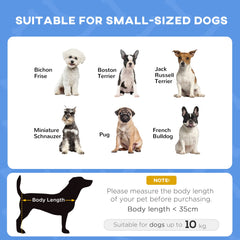 PawHut Raised Dog Bed Waterproof Elevated Pet Cot with Breathable Mesh UV Protection Canopy Blue, for Small Dogs, 61 x 46 x 62cm | Aosom UK