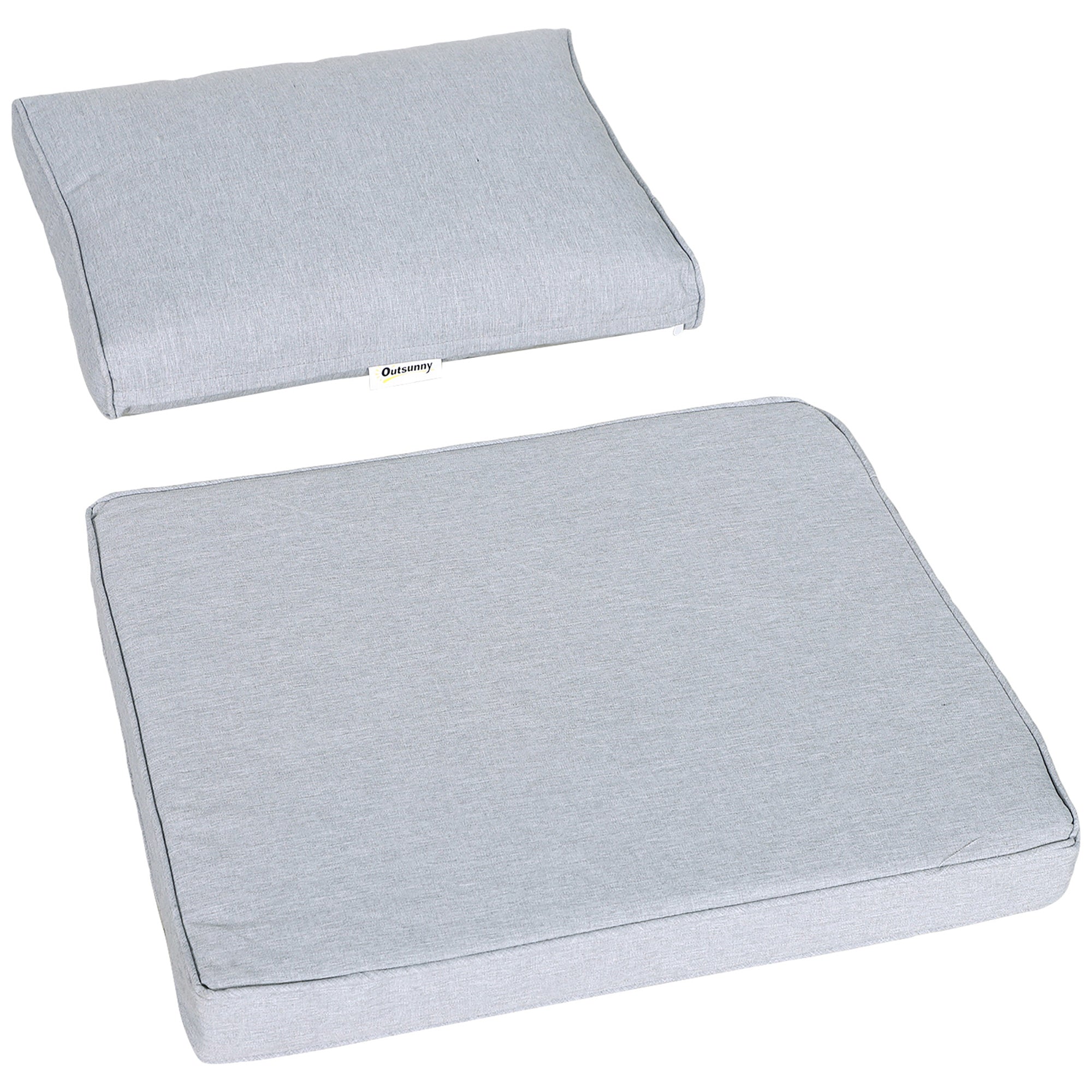 Kozy 4pcs Garden Sofa Set 2 Single Armchair, 1 Bench & 1 Coffee Table Set Aluminum Frame Patio Furniture with Cushions, Black