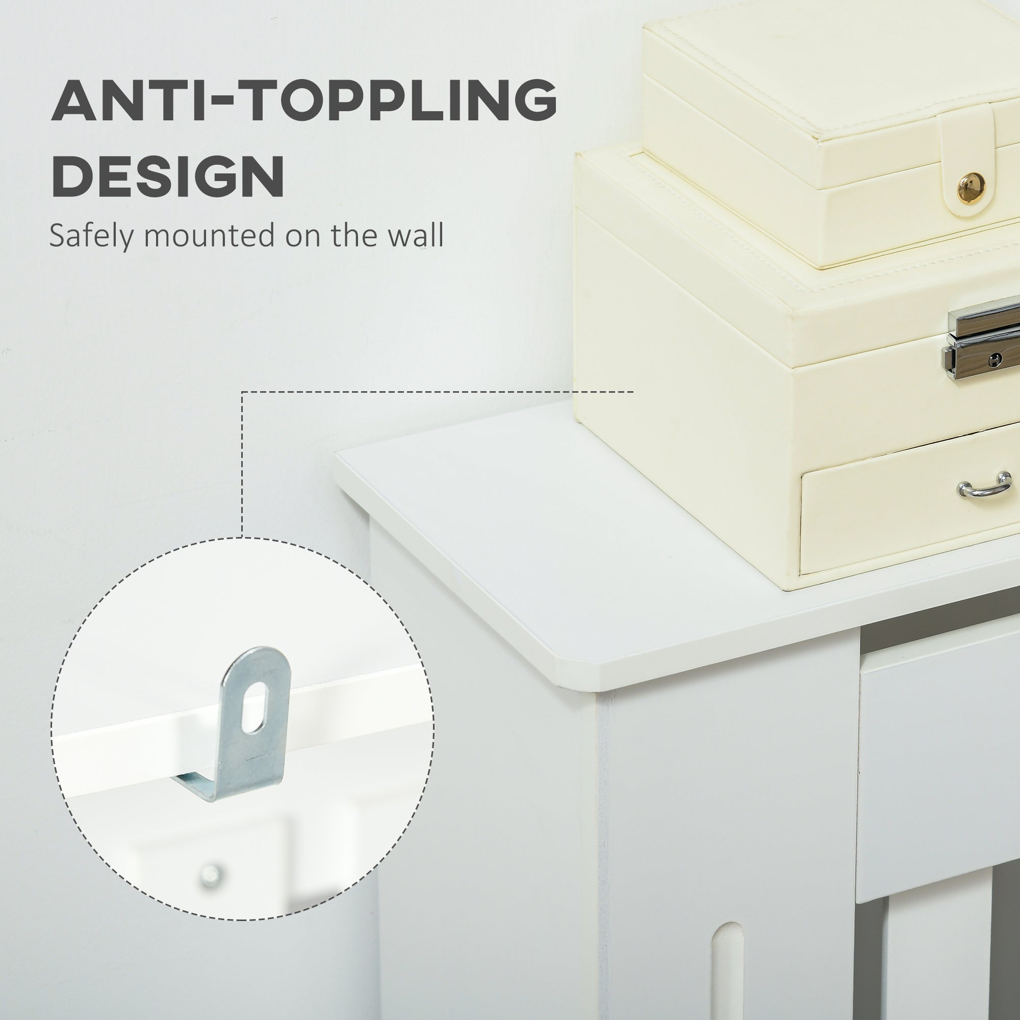 Kozy Slatted Radiator Cover Painted Cabinet MDF Lined Grill in White (172L x 19W x 81H cm)