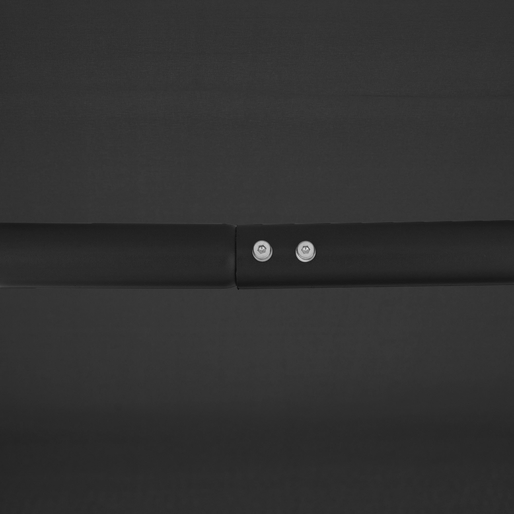 Kozy Three-Seater Garden Swing Chair, with Canopy - Black