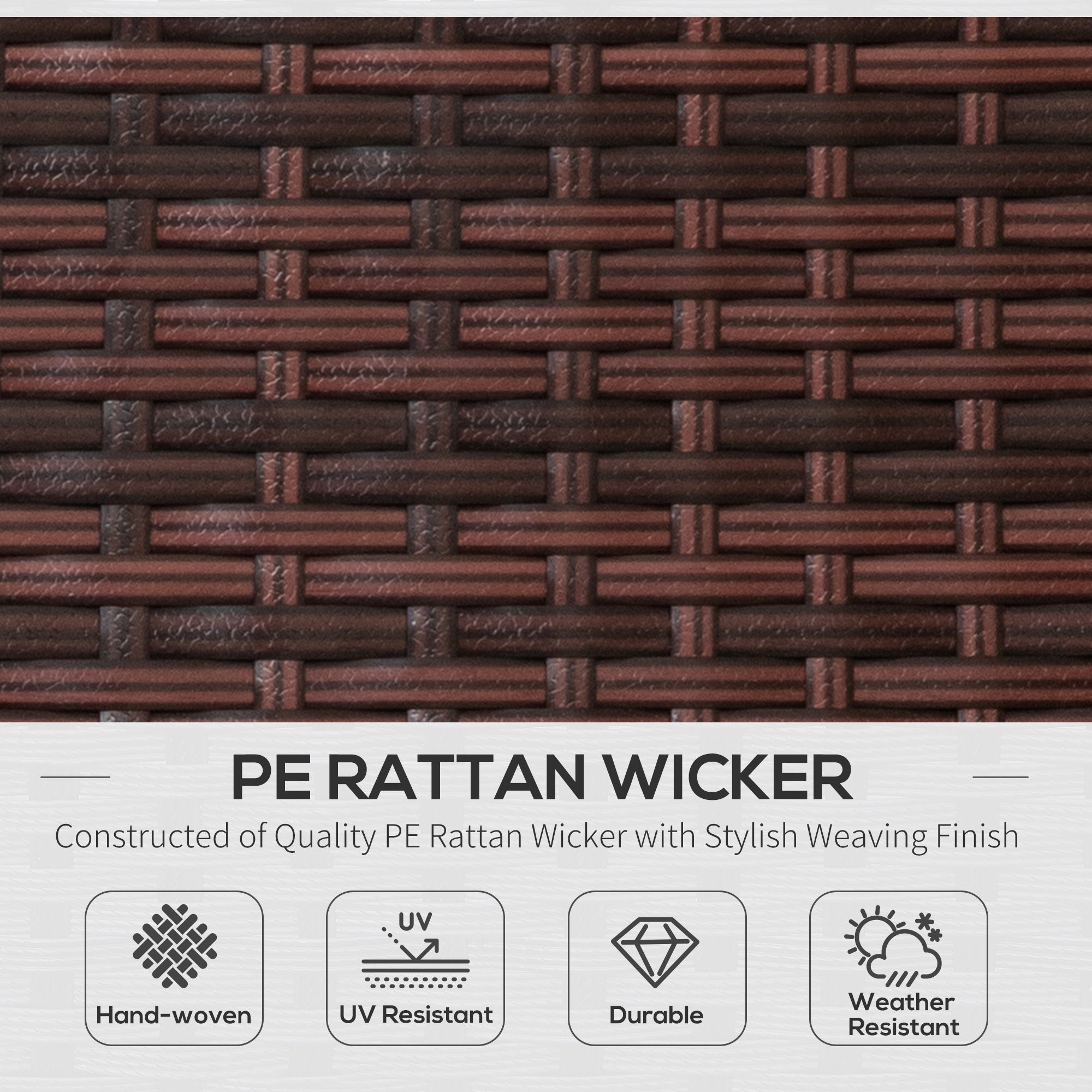 Kozy Rattan Folding Sun Lounger Outdoor Chair with Cushion and Pillow Cream White