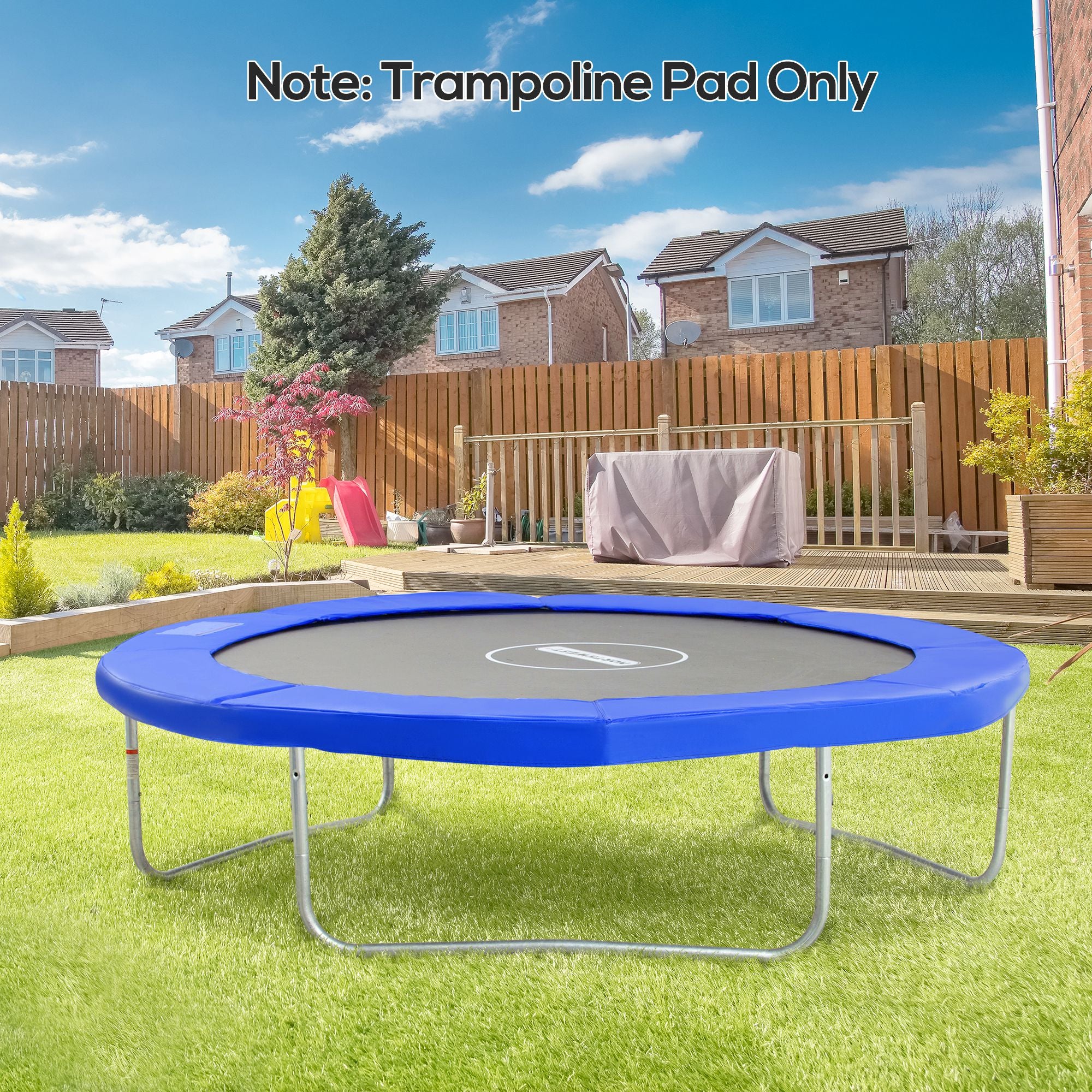 Kozy 244cm Trampoline Pad Pads Replacement Trampoline Accessories Safety Surround Pads Padding - 8ft Blue